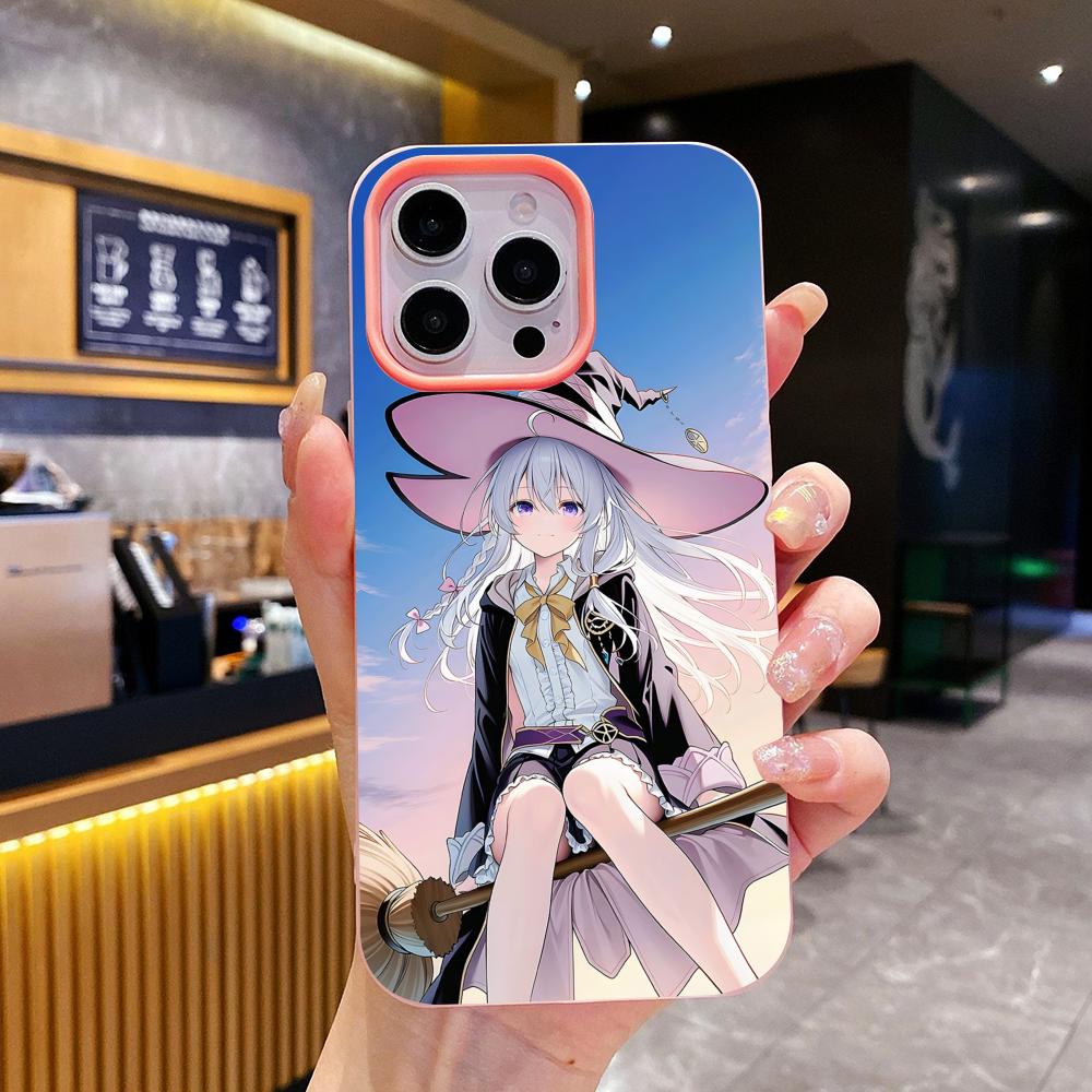 

Wandering Witch Elaina Jelly Double layer Pink Mobile Phone Case for iPhone 17 16 15 14 13 12 11 Air Pro Max Plus Protective iPhone Air