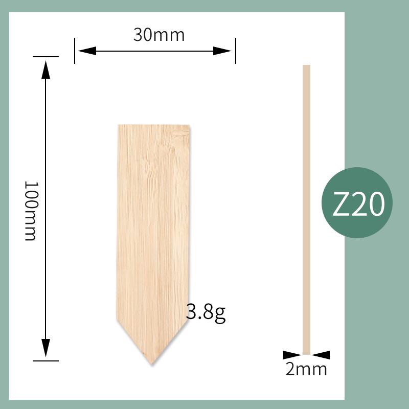 20PCS Bamboo Stake Plant Labels Eco-Friendly Plant Signage Card Tags Garden Markers For Potted Herbs Flowers Vegetables Tools