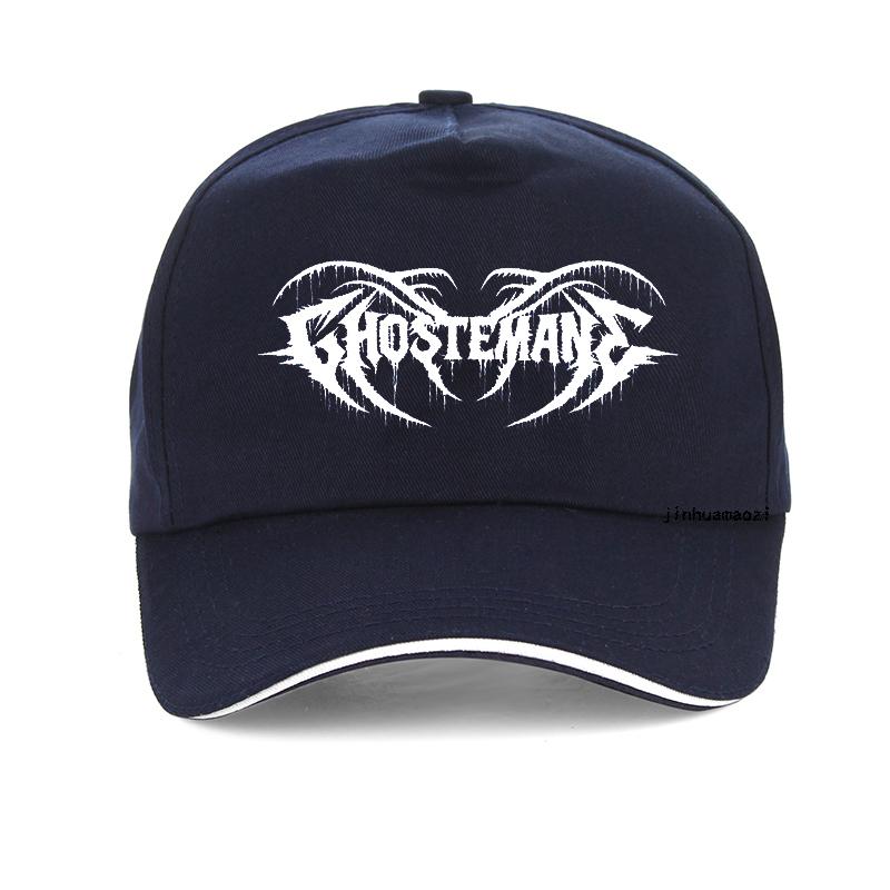 Ghostemane Print Baseballová čepice Muž Pouya čepice Unisex bavlna letní vysoce kvalitní golfový kšilt Prodyšné Nastavitelné čepice Snapback