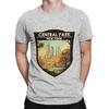 Central Park Travel Art Badge Graphic 100 Cotton TShirt central park season 3 Tops Tees For Unisex