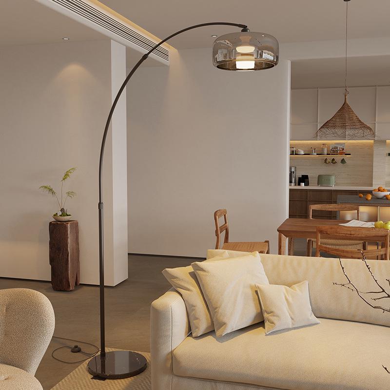 Minimalist Italian-Style Fishing Floor Lamp: Modern Luxury Bedside & Living Room Lighting