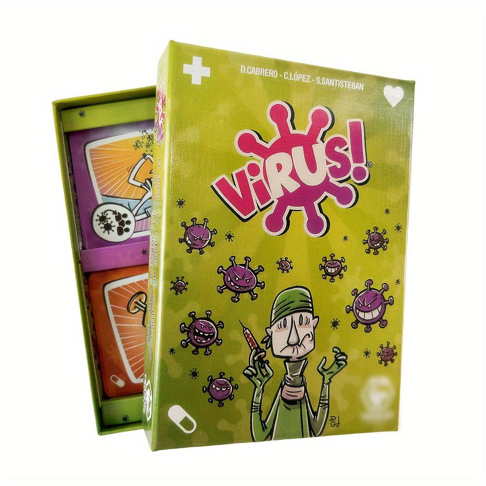 Virus Infection Card Game: 3 Types Spanish Family Party Interactive Toy