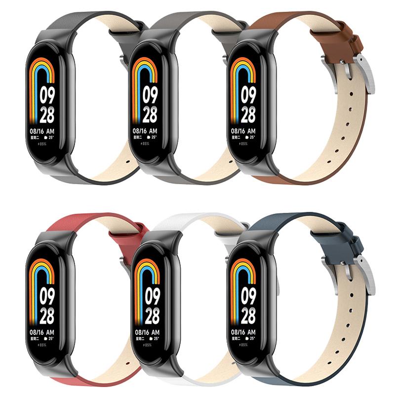 For Xiaomi Smart Band 9 NFC/Band 9/Band 8 NFC/Band 8 Watch Band Genuine Cow Leather Replacement Straps