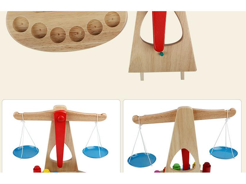 Children's Wooden Balance Scale Educational Toy