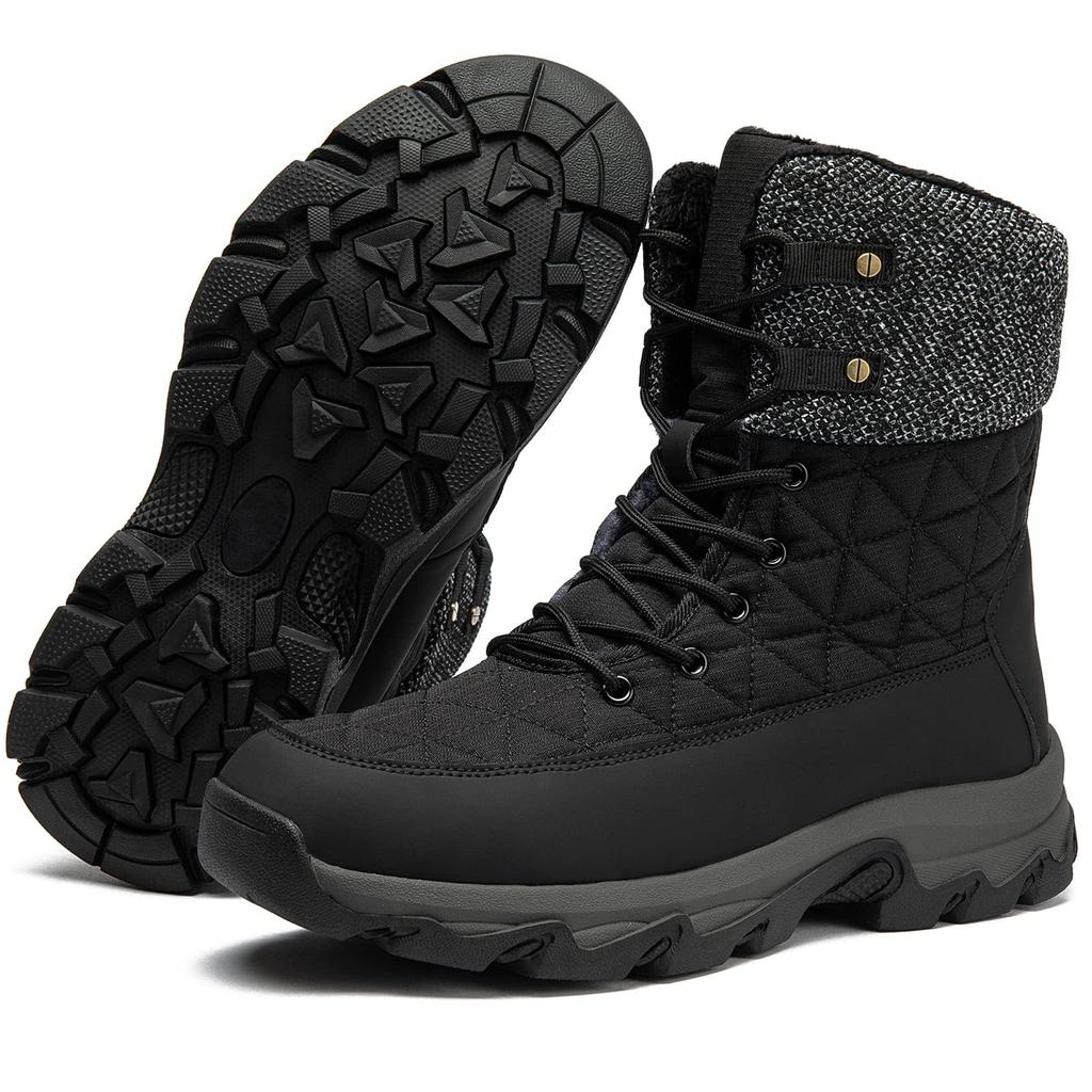 NEARDREAM Snow Cold Weather Snow Winter Hiking Boa Thick Size Men's Boots, Shoes, Boots, Boots, Lining, High-Top, Outdoor, Hokkaido, Non-Slip,