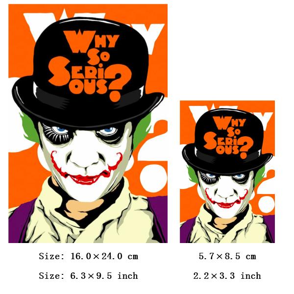 

Джокеры Термотрансферные Наклейки для Одежды Мужская Женская Футболка Декаль Термонаклейка Нашивки Полоски DIY Аксессуар для Ткани Аппликация