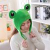 Cartoon Winter Autumn Hats Female Beanie Caps Bunny Ears Plush Hat Rabbit Big Frog Eyes Hat