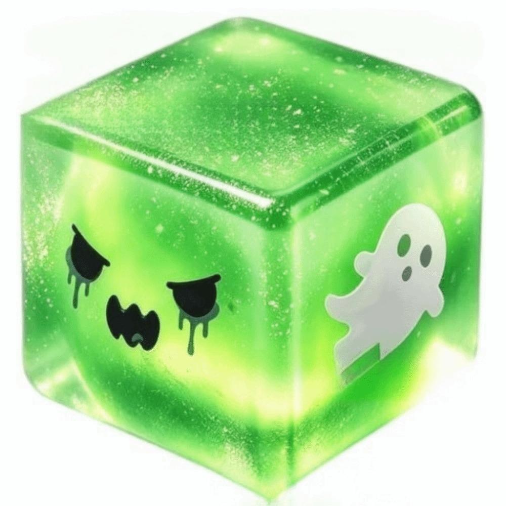 Spooky Design Fidget Toy Slow Rebound Stress Relief Toy Fidget Squishy Cube Halloween