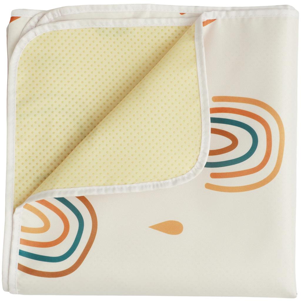 Rutschfester Bodenschutz Baby-Spritzschutzmatte für unter Hochstühle Wasserdicht Waschbar Multifunktional Niedliche Cartoon-Krabbeldecke für Kleinkinder