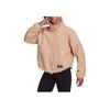 adidas Women's WIP Series Logo Embroidered Lamb's Wool Stand Collar Jacket Tan H24177