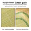 Free Shipping: Summer Bamboo Rattan Pillow Pair - Cool Green Ice Mat with Pillowcase