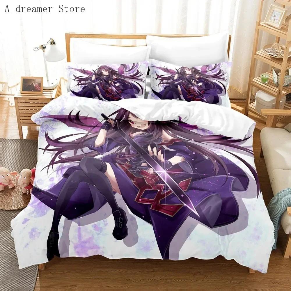 Anime Sword Art Online Comfortable Duvet Quilt Cover Pillowcase Bedding Set Children Bedroom Decoration Home Textile