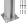 Waste Bin Enclosure Brown 85 x 85 x 115 cm Aluminum and WPC