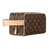 Louis Vuitton Dopp Kit Monogram Canvas With Leather Trim Toiletry Bag Women Toiletry Bag Brown M83112