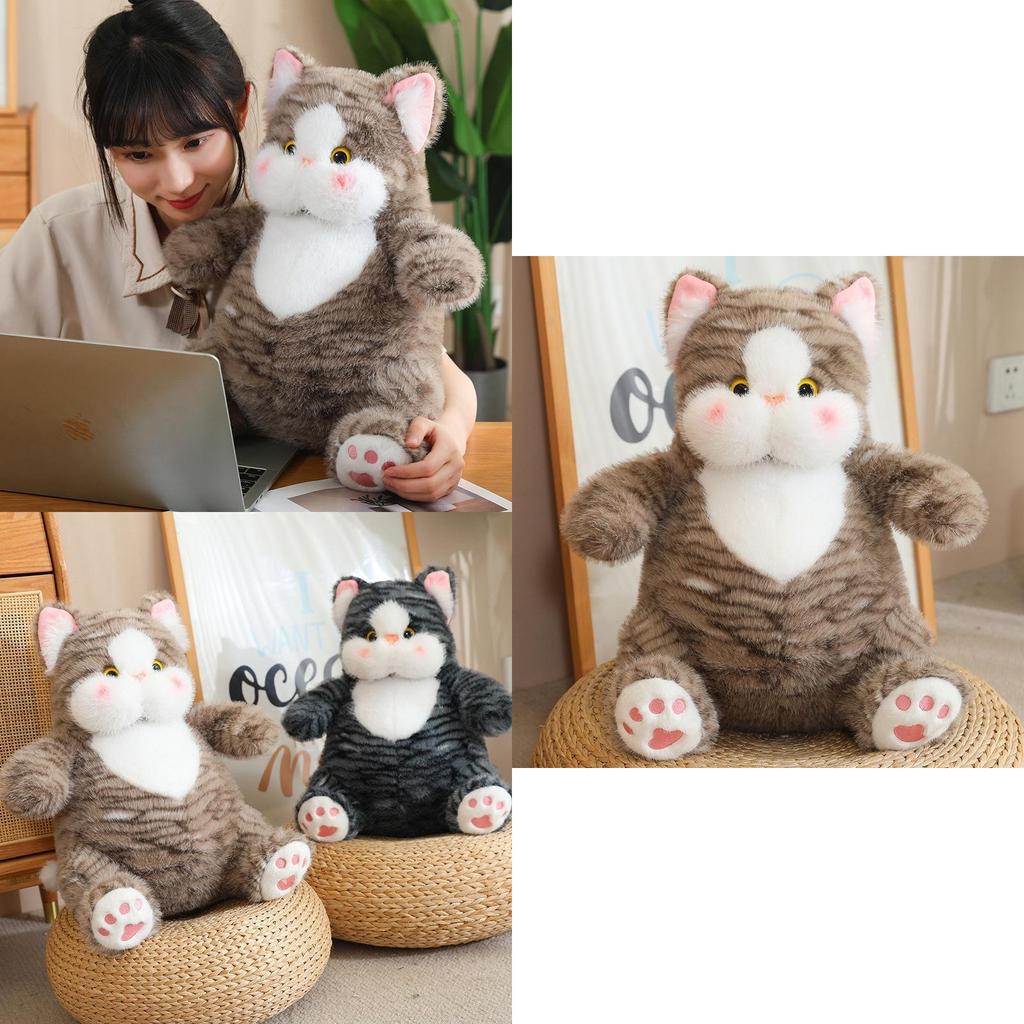 Adorable Plush Bobo Cat Doll Soft Stuffed Animal For Girls Perfect For Sleeping And Cuddling