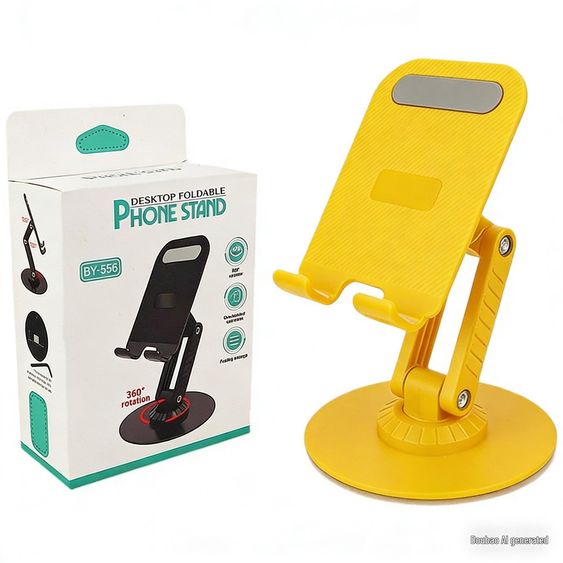 Foldable Metal Phone Stand: Portable & Adjustable for Streaming & Viewing