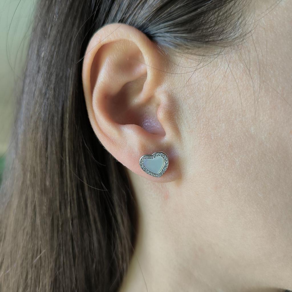 Серебряные серьги с натуральным перламутром (2191636)