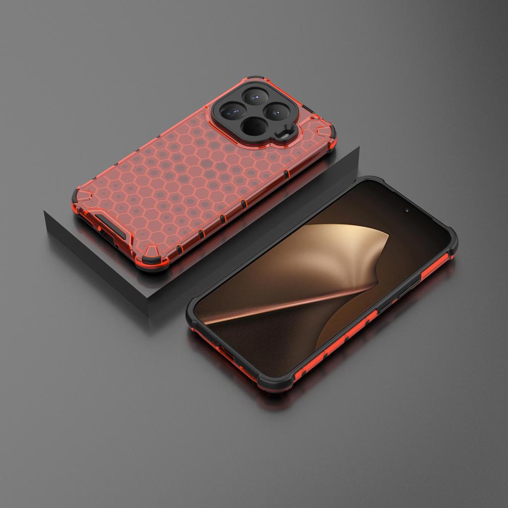 Transparent Honeycomb Hybrid Armor Phone Case For Xiaomi 15T 14T 14 Pro Heavy Duty Shockproof Four-corner Anti-fall Cover