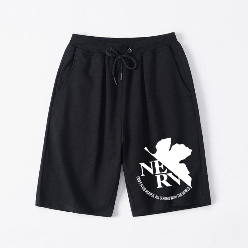 EVA New Evangelion - Kurenobori - New Movie Edition NERV Logo Clothing - Shorts - Personalized Shorts - Male Cotton 4XL