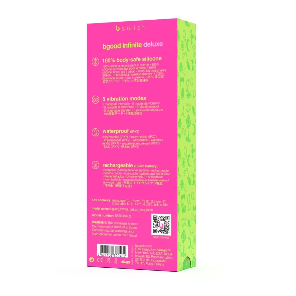 B Swish - Bgood Infinite Deluxe Pleasure Stimulator Blue