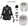 Big Size Yorha 2B Cosplay Costume Black Leotard Dress 2B Full Set Halloween Shojou Magical Girl Outfits Wig Gloves Eyemask Socks
