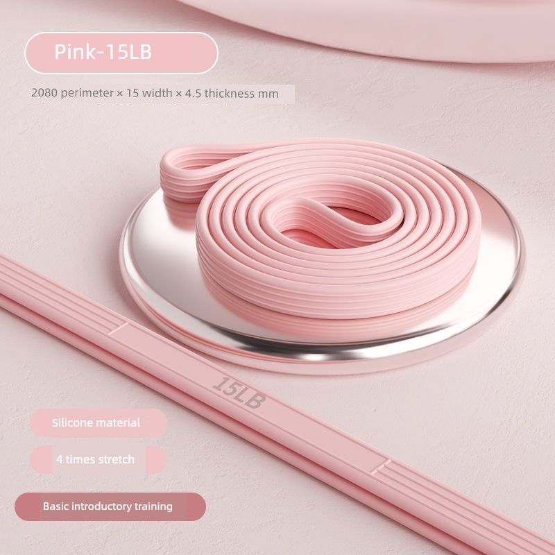 

Resistance Band Fitness Resistance Band Fitness Widen and Thicken Pull-up Yoga Aid for Men and Women Pink Pull Rope -15 lbs