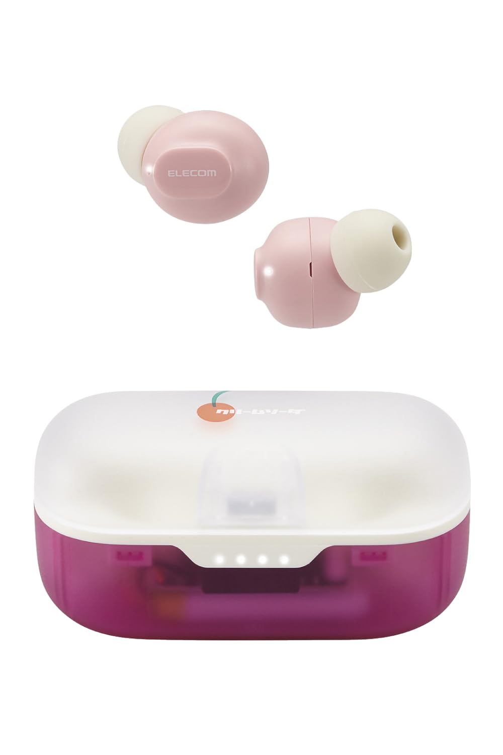 

ELECOM Wireless Bluetooth Retro Strawberry AAC Bluetooth 5 Hours of Continuous Low Latency LBT-TWS16CSPN Earphones, Color, Compatible, 5.3, Playback,