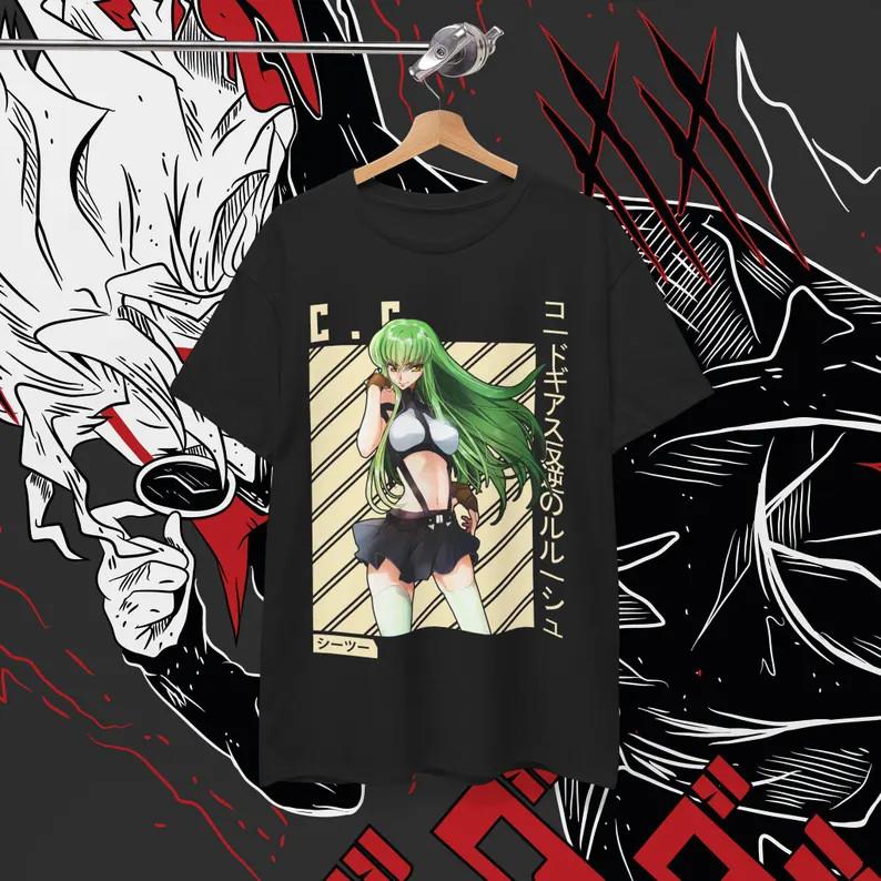 C.C. Anime Girl Anime Waifu Cosplay Unisex T-Shirt Gift Unisex 6 Unisex T-Shirt XXXXL