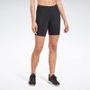 Reebok Retro High-Waisted Solid Color Sports Shorts Women Shorts Black HT6161