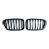 Grelha de Rim Preta Brilhante do Para-choque Dianteiro Compatível com BMW X3 X4 F25 F26 2014-2017