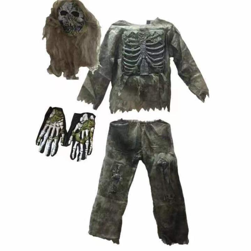 Creations Zombie Kostüm für Kinder Erwachsene Gruseliges Skelett Lebender Toter Zombie Kostüm Monster Kostüm für Halloween Spooktacular