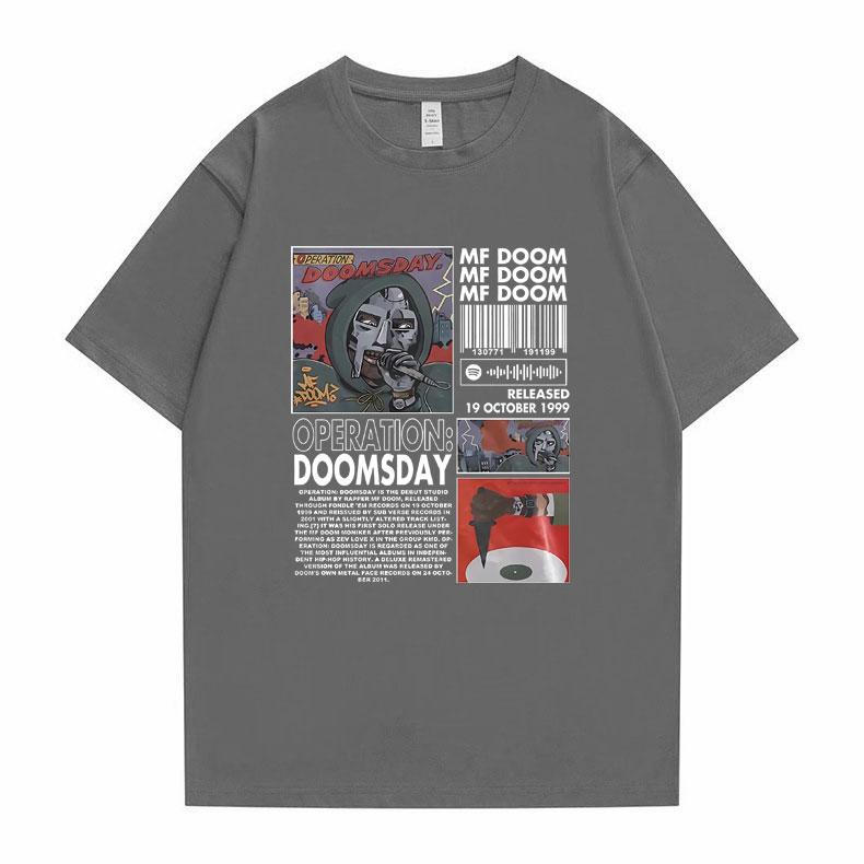 Rapper Mf Doom Hip Hop Oversized Graphic Tshirt Male Cotton Tshirt Man Streetwear Men Women Fashion Trend Short Sleeve T Shirts