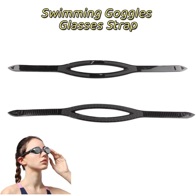 Verstellbares Silikonband für Tauchmaske Schwarz 54cm/21.25in Größe