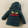 Boys Winter Thickened Warm Coat Middle and Large Children Hooded Zipper Jacket