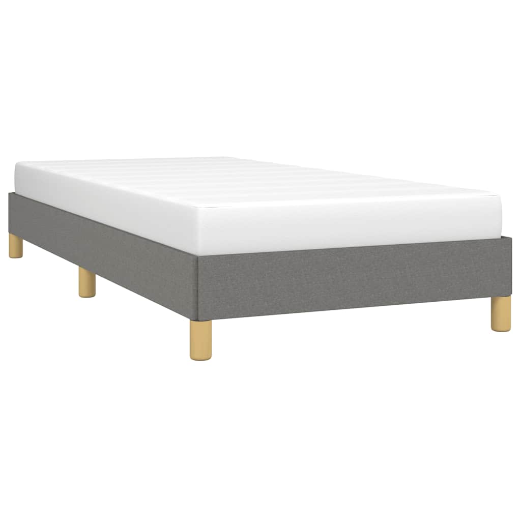 Vidaxl Bed Frame Without Mattress, Dark Gray, 80X200 Cm, Upholstered