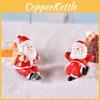 Charming Resin Santa And Snowman Miniature Ornaments For Festive Diy Decor