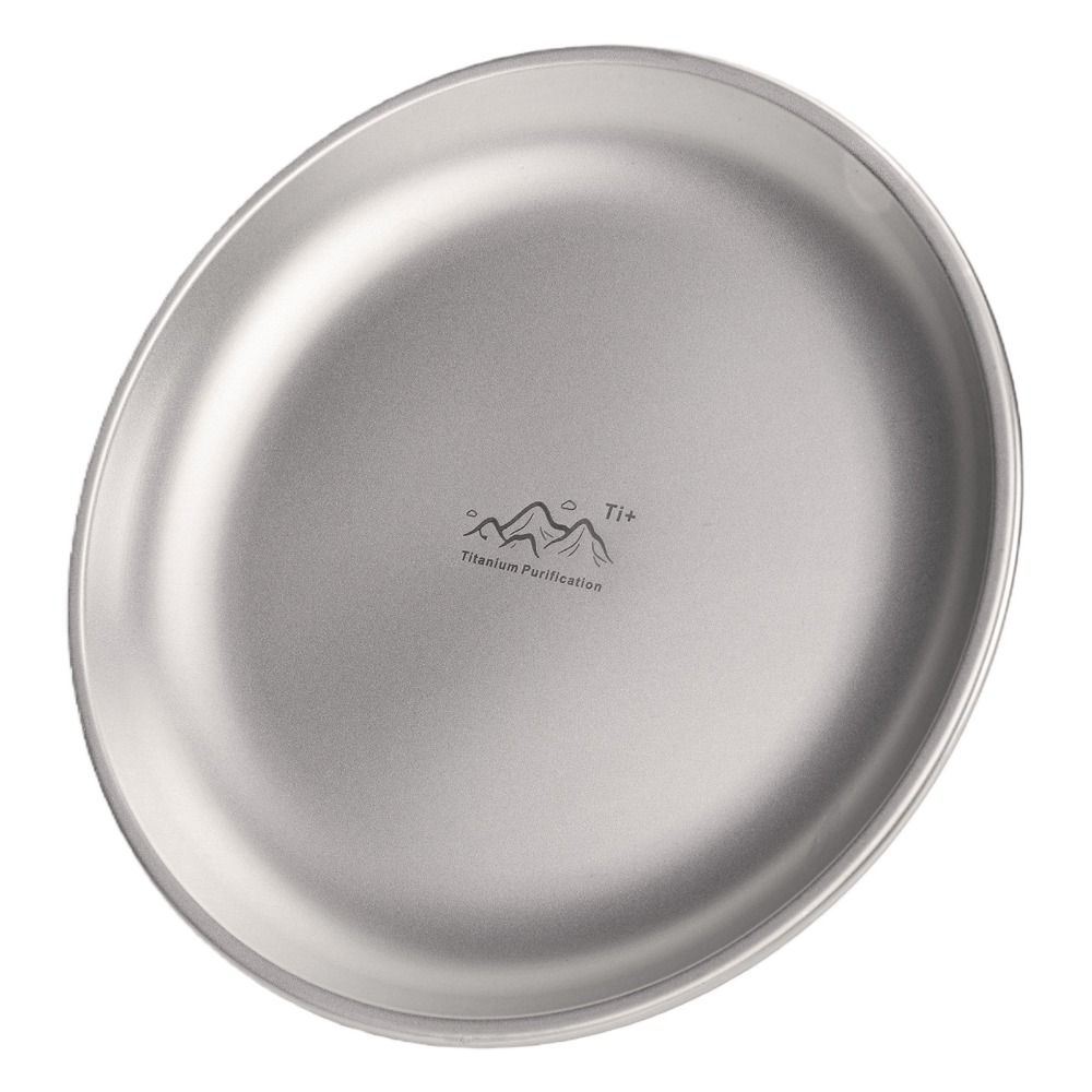 Ultralight Titanium Camping Plate Stackable Backcountry Dinnerware Camping Supplies