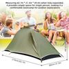 Ultraleichtes Campingzelt für 1 Person, Aluminiumstange, Outdoor-Wanderzelt, wasserdichtes Rucksackzelt