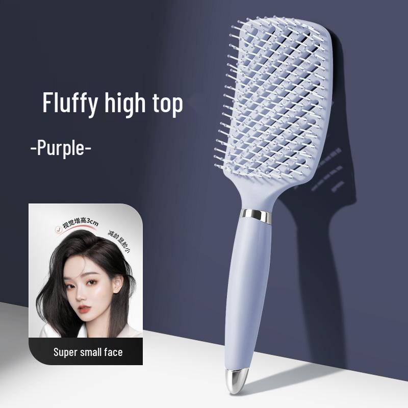 

Fluffy Air Cushion Massage Comb for Women s Long Hair - High Skull Top Styling Rib Comb