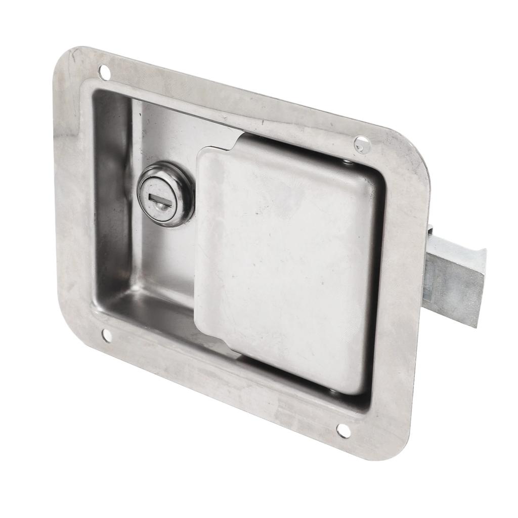Stainless Steel Paddle Lock with 2 Keys - Durable & Secure for RV/Trailer/Truck Toolbox