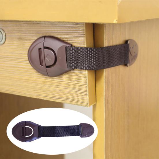 Rotatable Adhesive Cabinet Drawer Fridge ABS Children Baby Safety Lock Latch