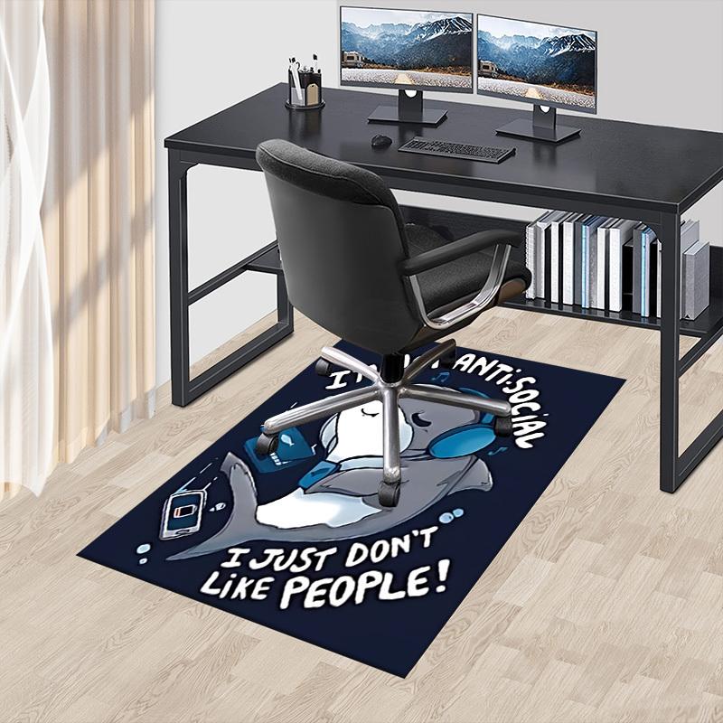 1pc shark social Carpet, Office Rug Outdoor Mat Home Decor Area Carpet Festival