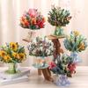 Premium 3D Pop Up Flower Bouquet Cards Mothers Day Gift Valentines Day Anniversary Birthday Greeting Card Thank You Wishes Gifts