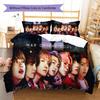 Kpop Group Pattern Bedding Quilt Set Quilt Cover Pillowcase Home Decoration Gift (1 * Duvet Cover + 2 * Pillowcase, Without Core)