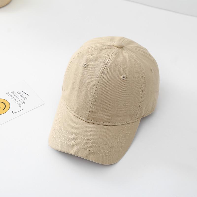 New Solid Baseball Cap For Children Boys Girls Cotton Sunhat Unisex Outdoor Sports Snapback Fishing Baseball Hat Korean Style