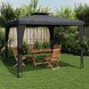 VidaXL Double-roof Gazebo Anthracite 2.98x2.98 M Steel, Garden Gazebo, Patio Gazebo, Pavilion, Gazebo 368441