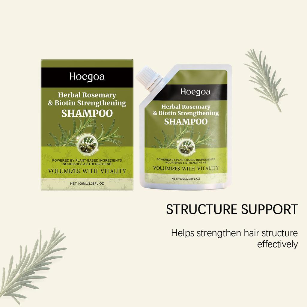 Hoegoa Strong Hair Care Shampoo - Gentle Cleansing Hair Shampoo for Moisturized, Smooth, and Fluffy Hair