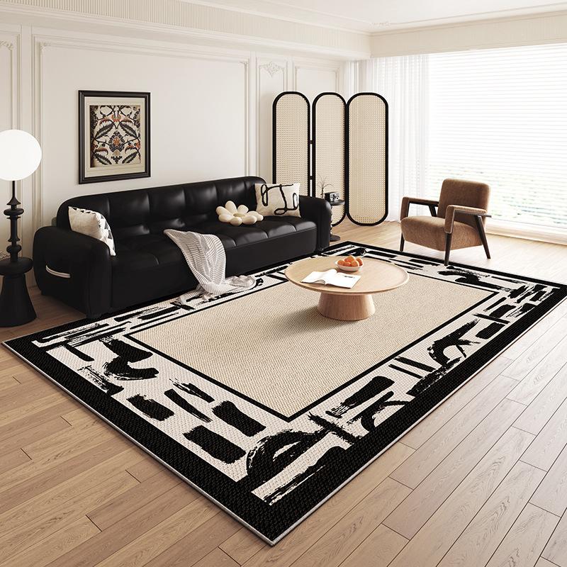 French Antique Carpet Living Room Sand Coffee Table Blanket Light Luxury Premium Bedroom Bedside Floor Mat Non-Slip And Anti-Fouling Floor Mat