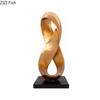 Kreative Goldene Band Statue Ornamente Schreibtisch Dekoration Abstrakte Handwerkskunst Minimalistische Verdrehte Knoten Skulptur Raum Ästhetische Dekoration