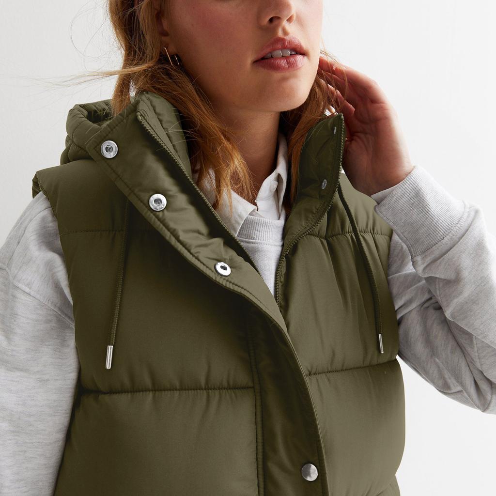 Women's Autumn And Winter Temperament Sleeveless Cardigan Mid-length Cotton Vest Vest Coat